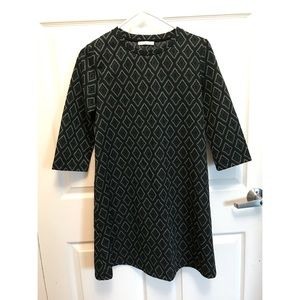 Zara mid-sleeve shift dress